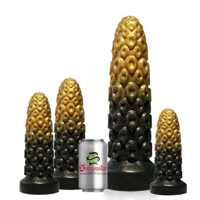 Sinnovator The Textured One Platinum Silicone Dildo 6 Inches to 13.4 Inches (4 Sizes) | UberKinky